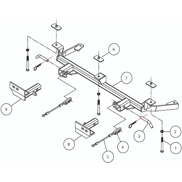 Roadmaster 11-12 MKZ HYBRID FWD 2.5; 10-12 FUSION TOW BAR MNTG BRKT KIT 4420-1 - main
